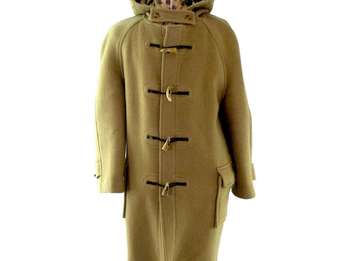 Vintage Burberry hot duffle Coat with hood