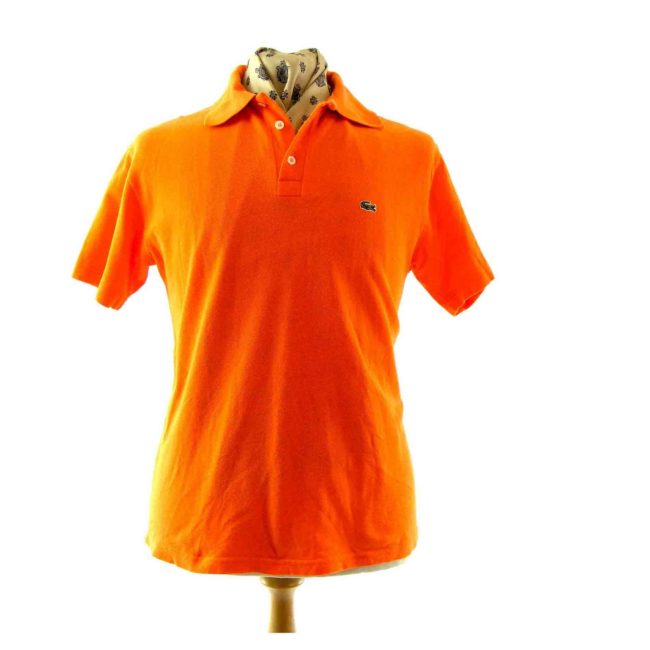 Lacoste orange polo shirt