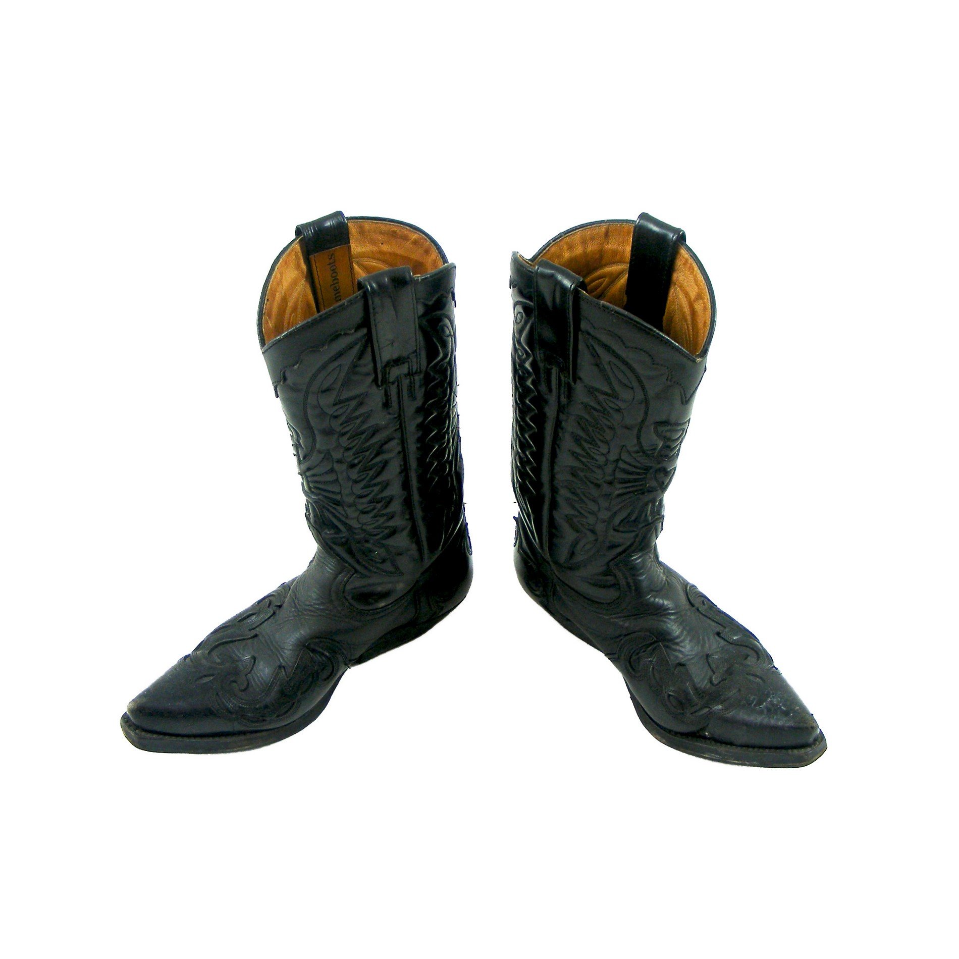 Black Leather western boots
