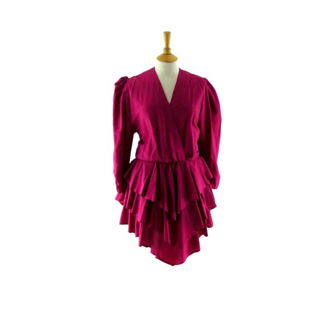 Violet 80s vintage dress