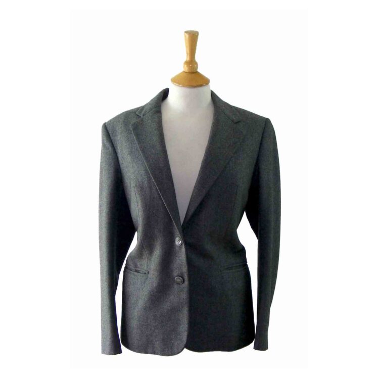 Womans Grey Wool Blazer