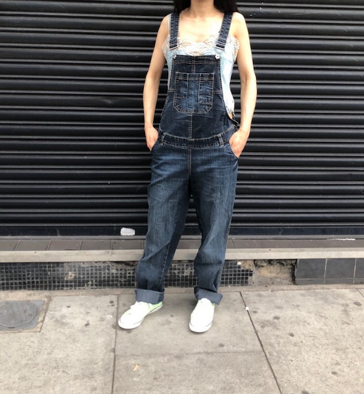 vintage denim dungarees