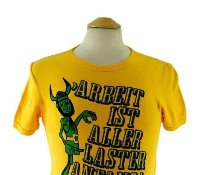 Work Is All Vices 70s T shirt - Image 2