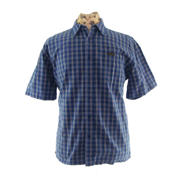 Wrangler Blue Check Shirt - XL