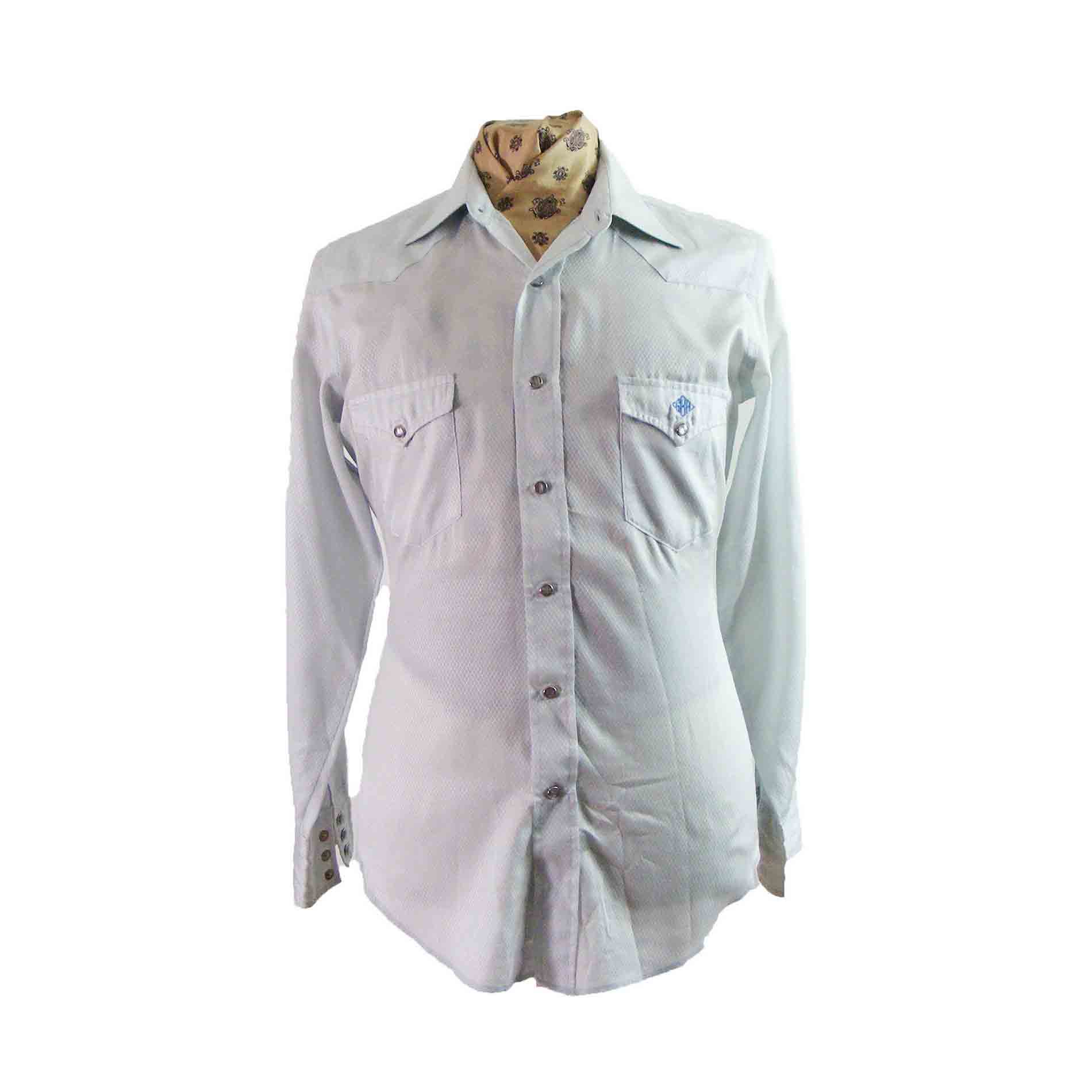 Wrangler Grey Western Shirt - M