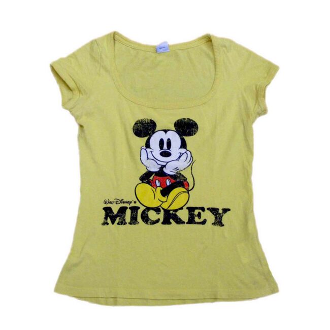Yellow Micky Mouse T shirt
