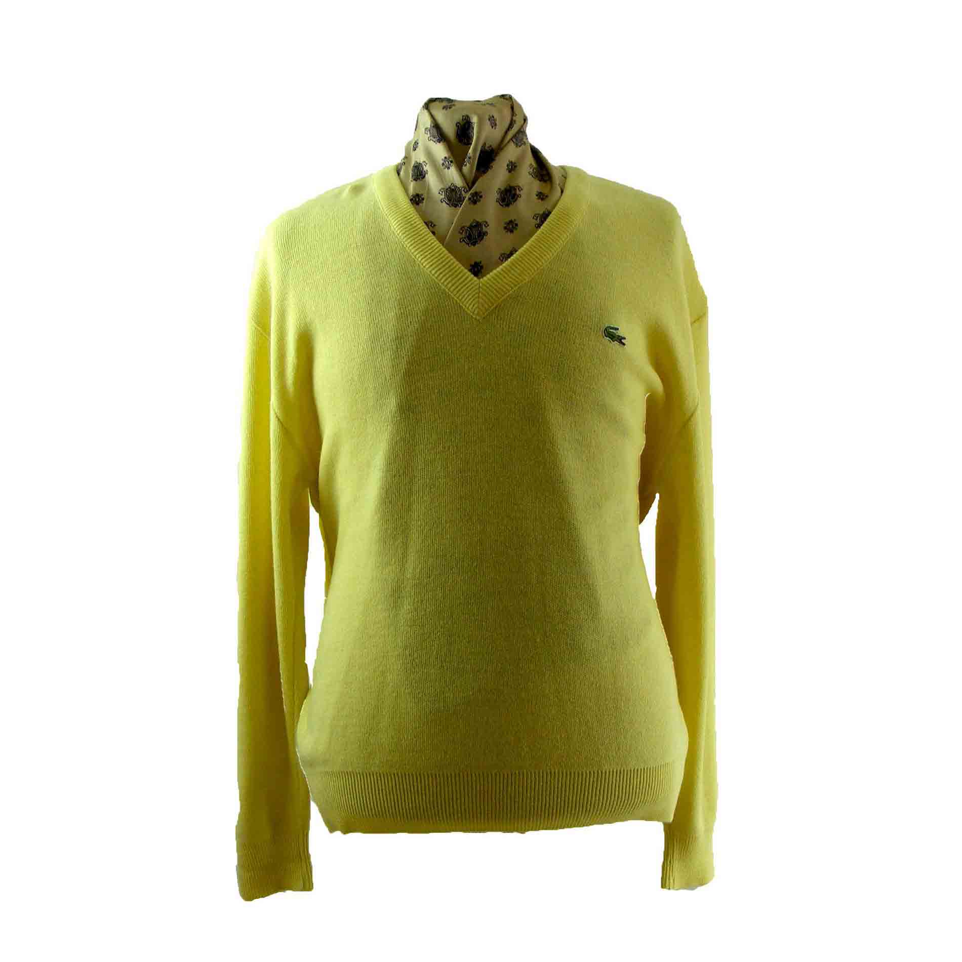Yellow Lacoste sweater