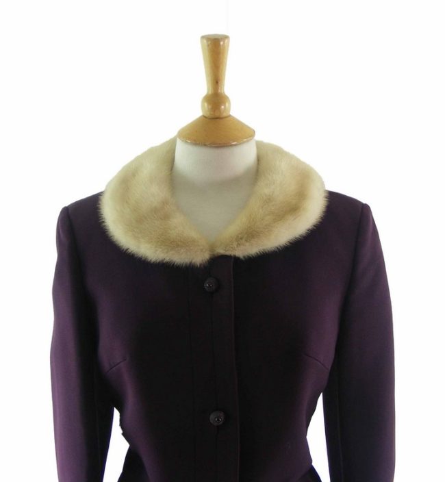 60s Burgundy Wool Jacket - 12 - Image 2