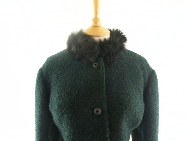 60s Dark Green Wool Jacket - 14 - Image 2