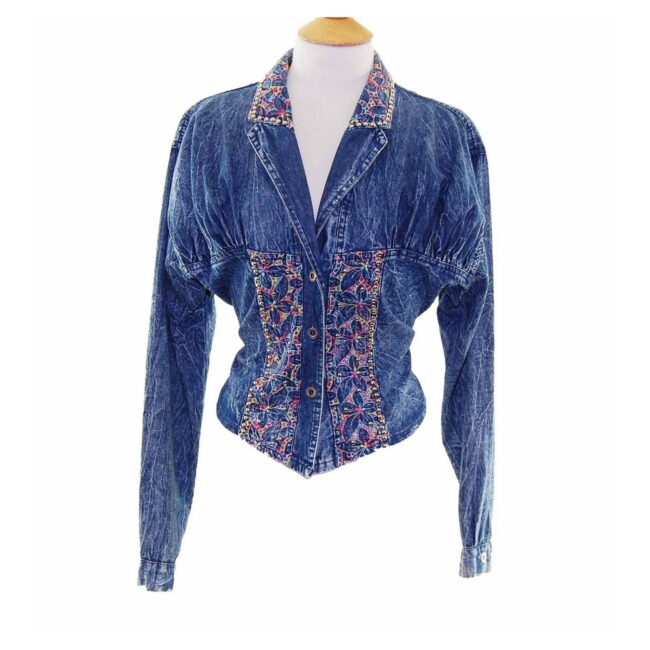 Notre Dame Marble Washed Denim Jacket - 10 - Image 2