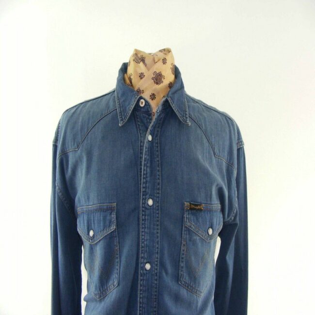 Wrangler Western Denim Shirt - XL - Image 2