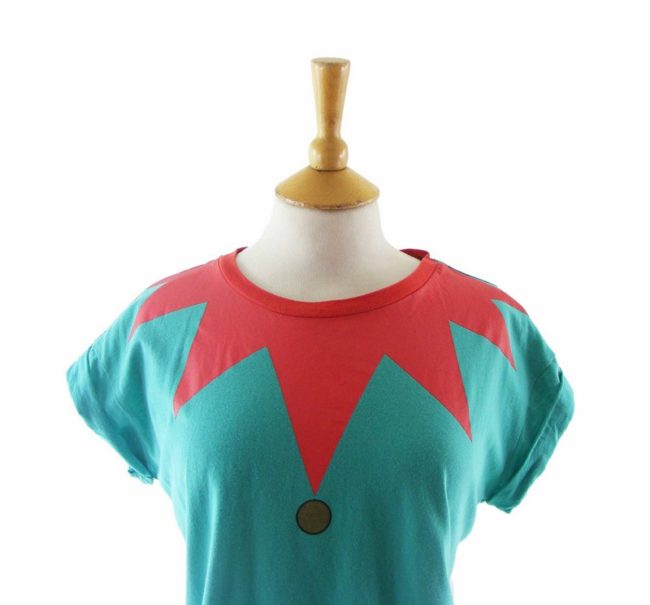 Ladies 80s Novelty Print T shirt - 12 - Image 2