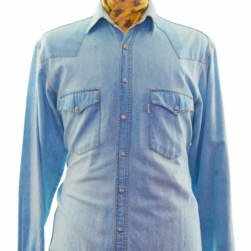 XL M L Vintage Mens Lee Long Sleeved Denim Shirts XS XXL S 