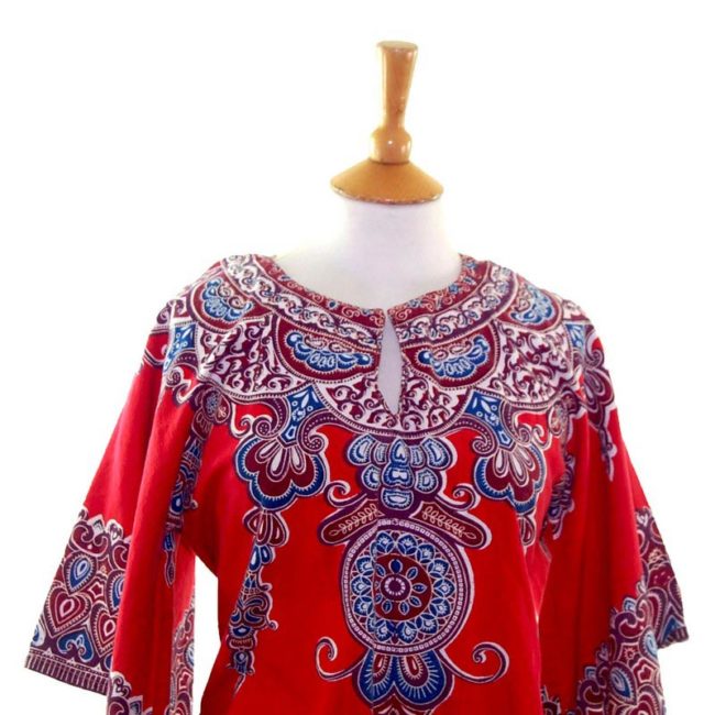 front-of-70s-Red-Boho-Blouse