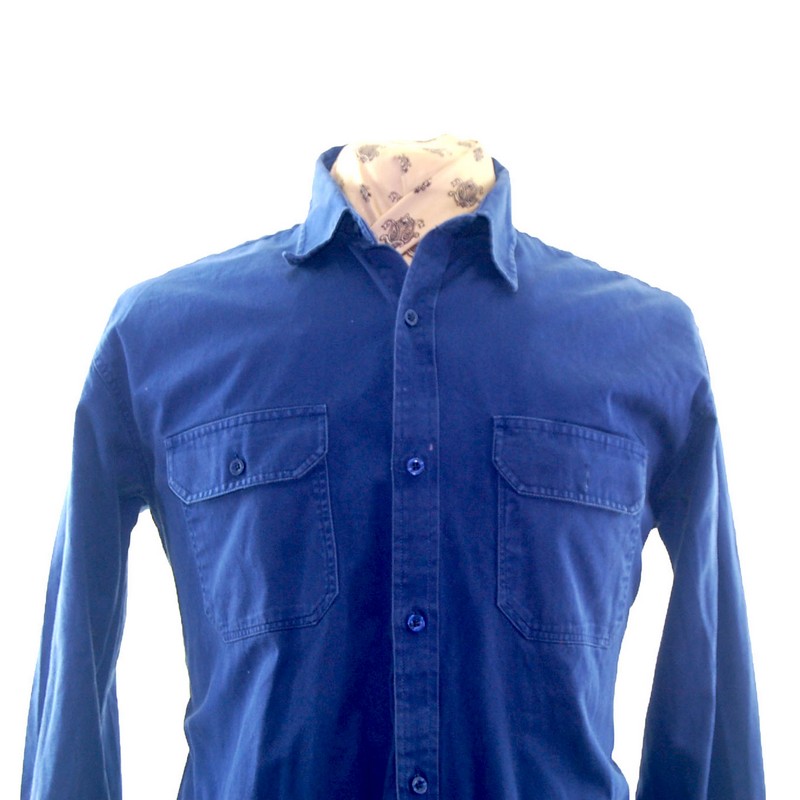 Blue Wash Work Jacket - UK L - Blue 17 Vintage Clothing