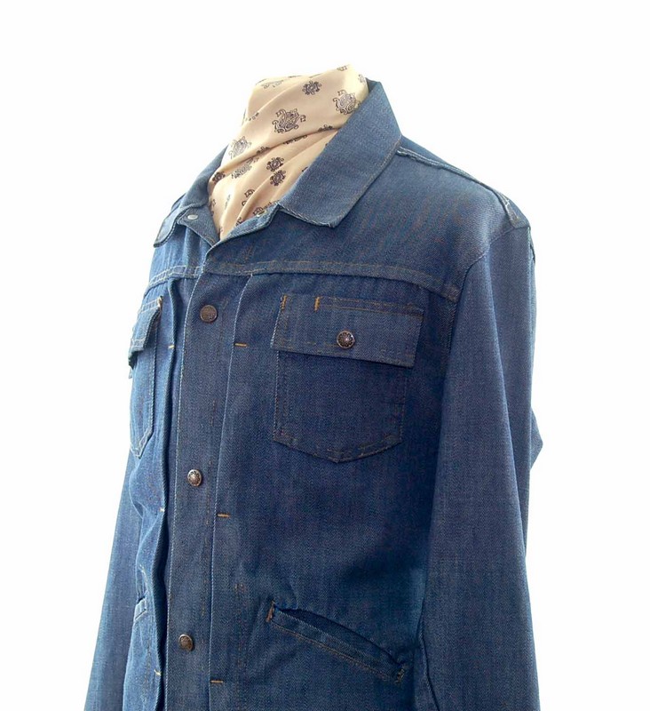 70s Embroidered JC Penney Denim Jacket - Blue 17 Vintage Clothing