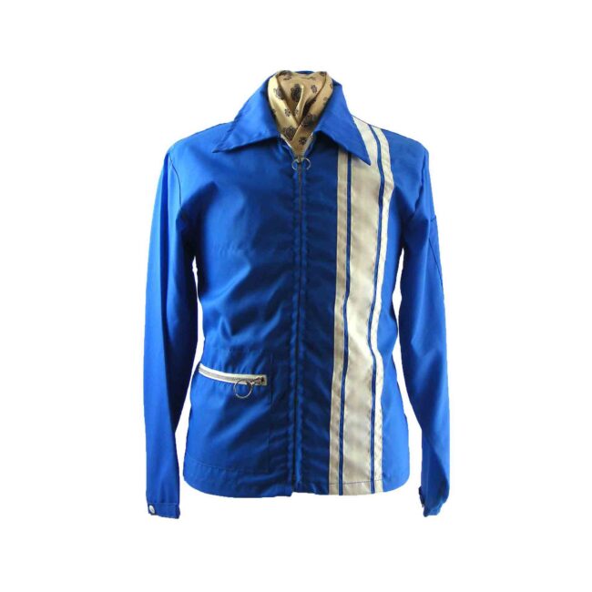 vintage racing jacket Blue 17 Vintage Clothing