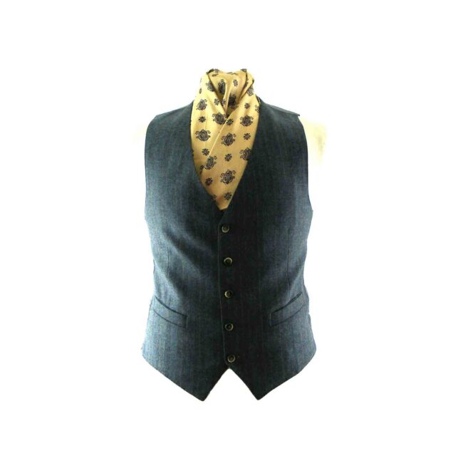 White and orange waistcoat