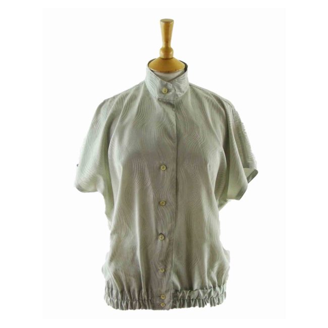 80s-Pale-Green-Patterned-Blouse