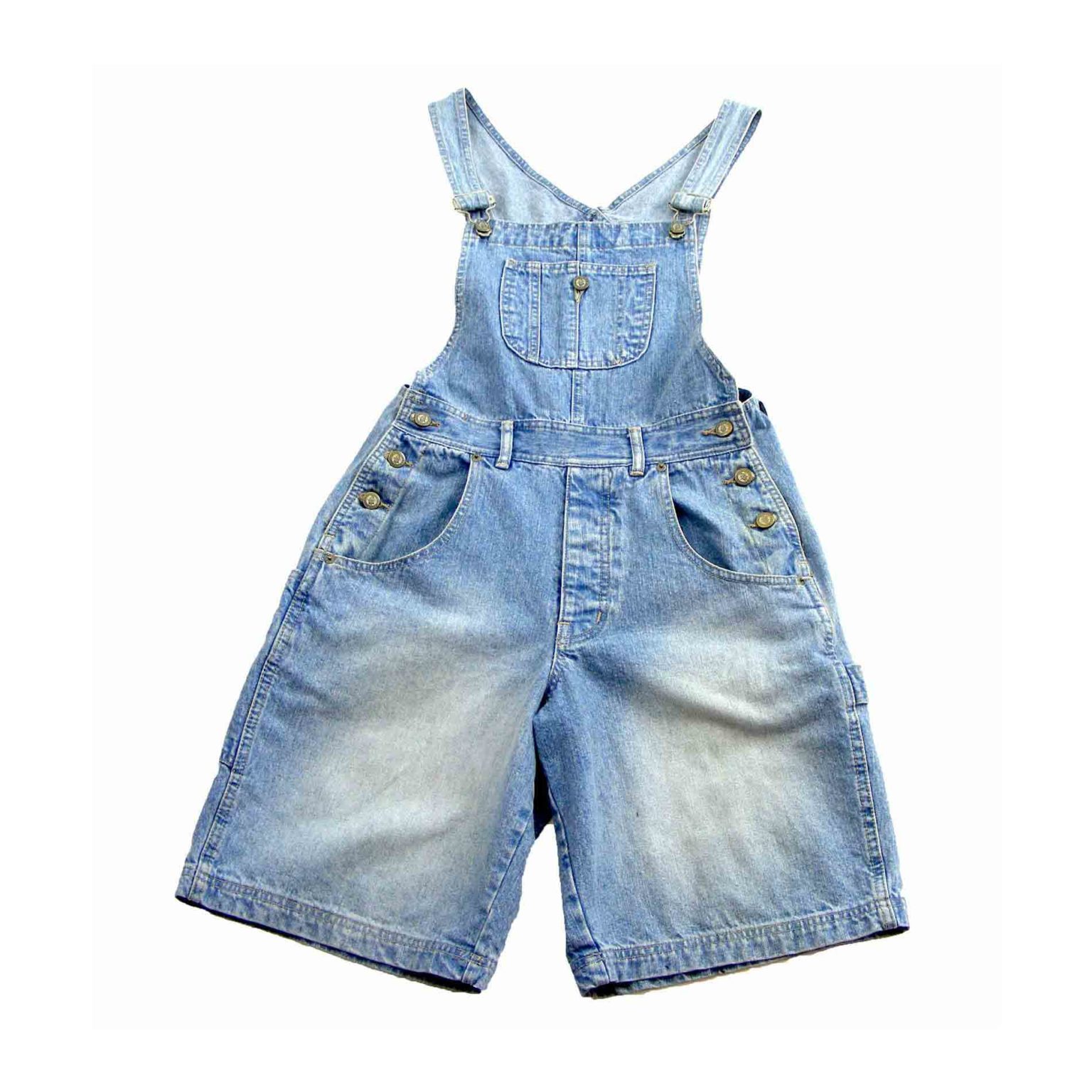 Women's  Fashionable Cropped Pants Summer Denim Dungarees main image 0