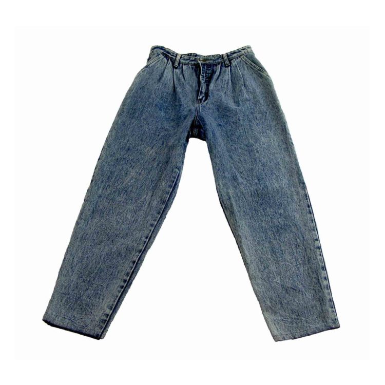 Pleated High Waist Jeans