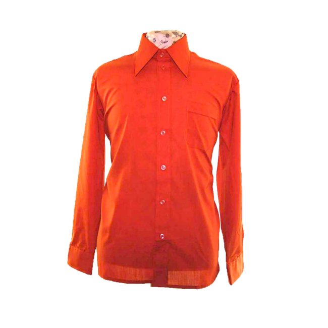 70s Copper Brown Long Sleeve Shirt
