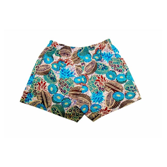 90s Khaki Printed Hawaiian Shorts