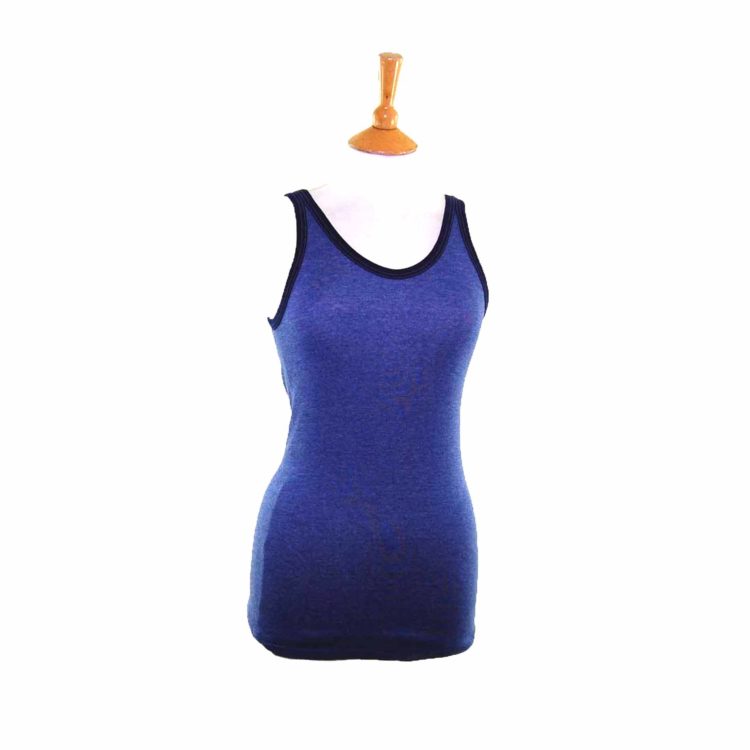 Womens Dark Blue Vest Top
