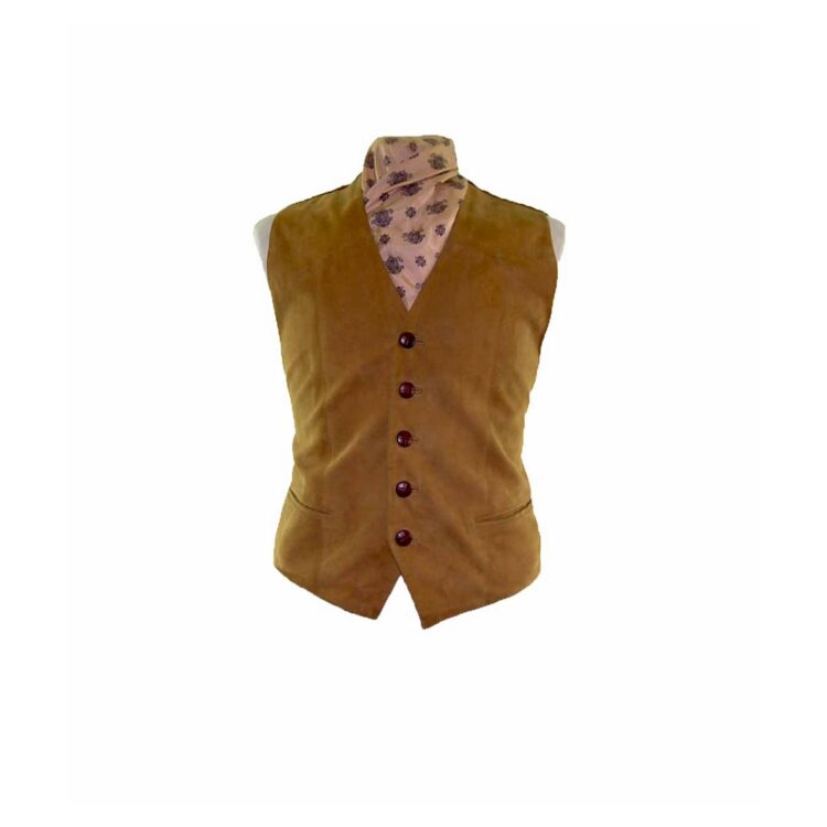 Tartan Suede Waistcoat