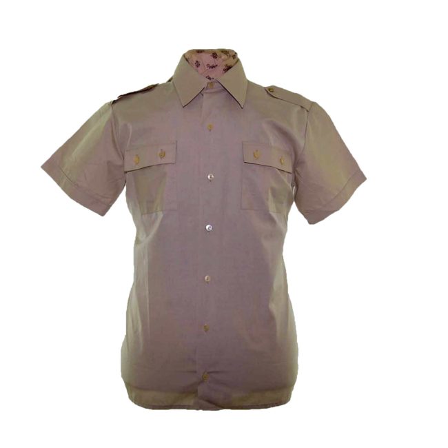 70s Khaki Short Sleeve Shirt