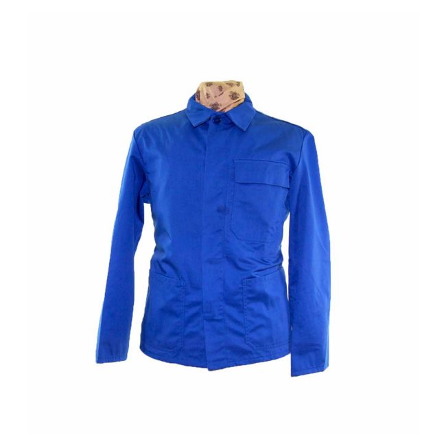 Royal Blue Cotton Work Jacket