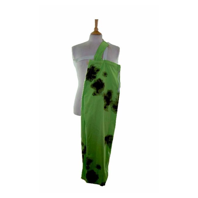 90s Tie Dye Lime Green Military Trousers