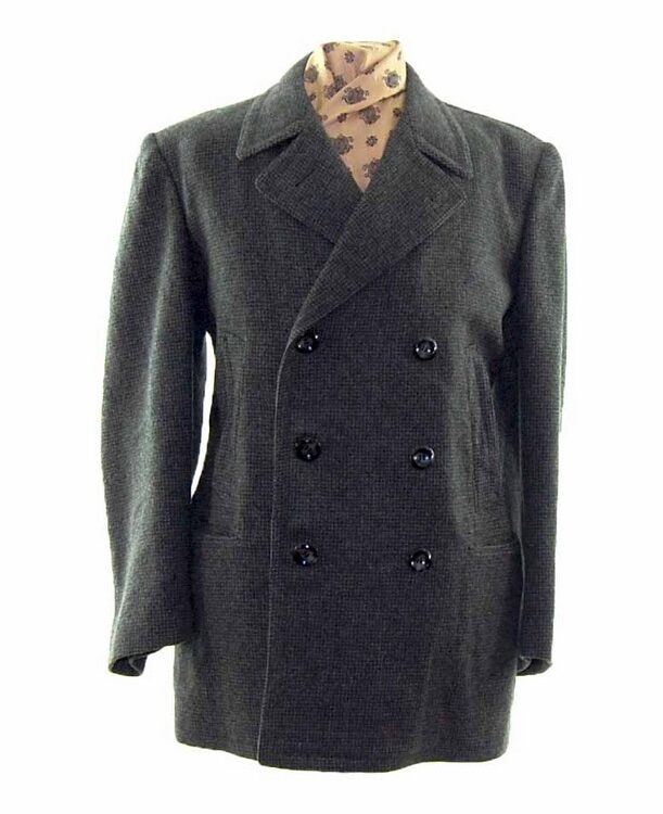 Grey Wool Coat Mens