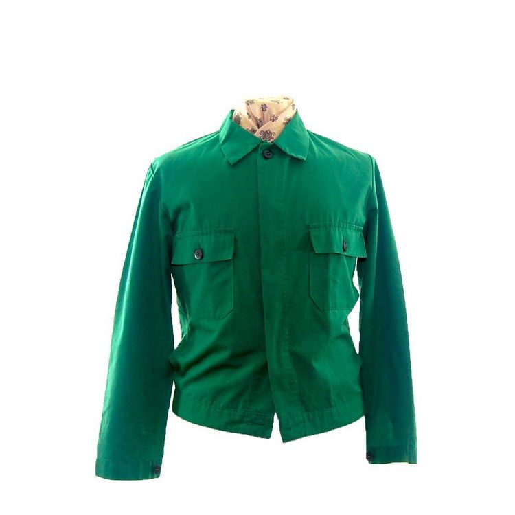 Vibrant Green Work Jacket -