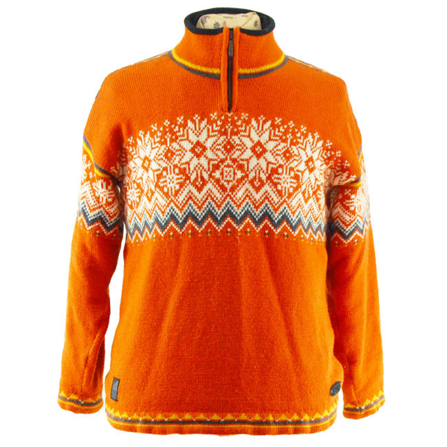 Orange Norwegian Sweater