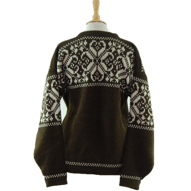 back of 90s Norwegian Festive Jumper