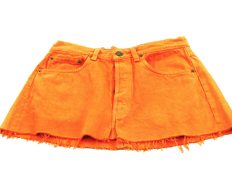 90s Levis Burnt Orange Mini Skirt