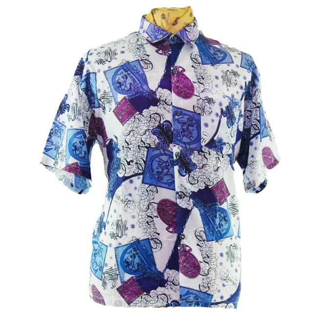 90s Renaissance Style Silk Shirt