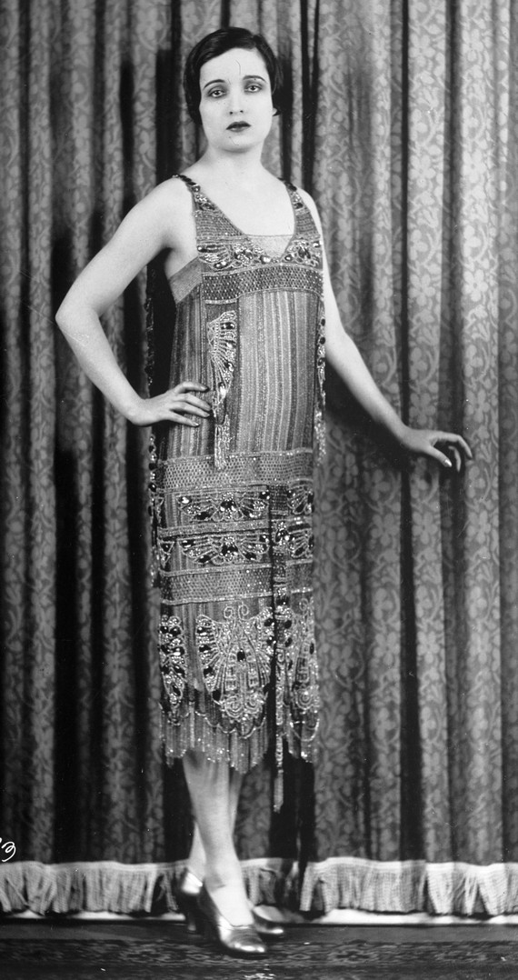 20s fashion with Alice Joyce in flapper dress, 1926 20s fashion with Alice Joyce in flapper dress, 1926