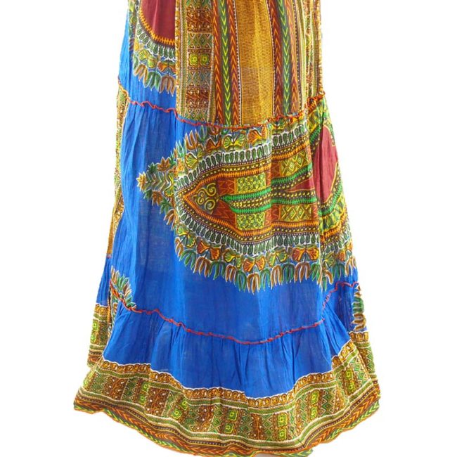 detail of Ethnic Bandeau Maxi Dress