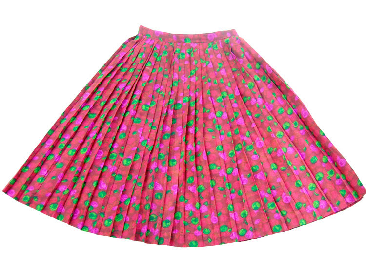 60s Child Size Floral Skirt