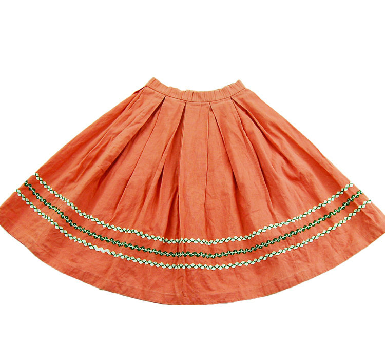 60s True Vintage Pink Peasant Skirt
