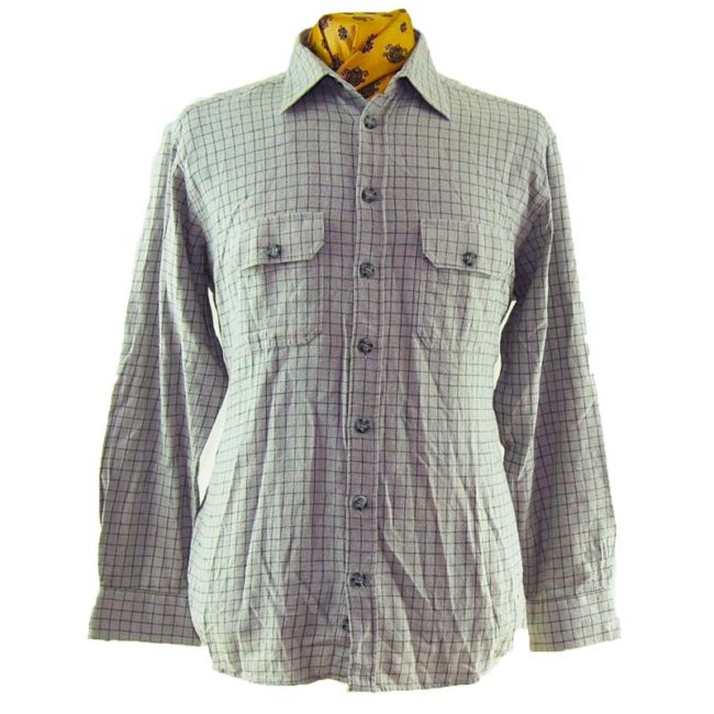 90s Vintage Graph Check Shirt