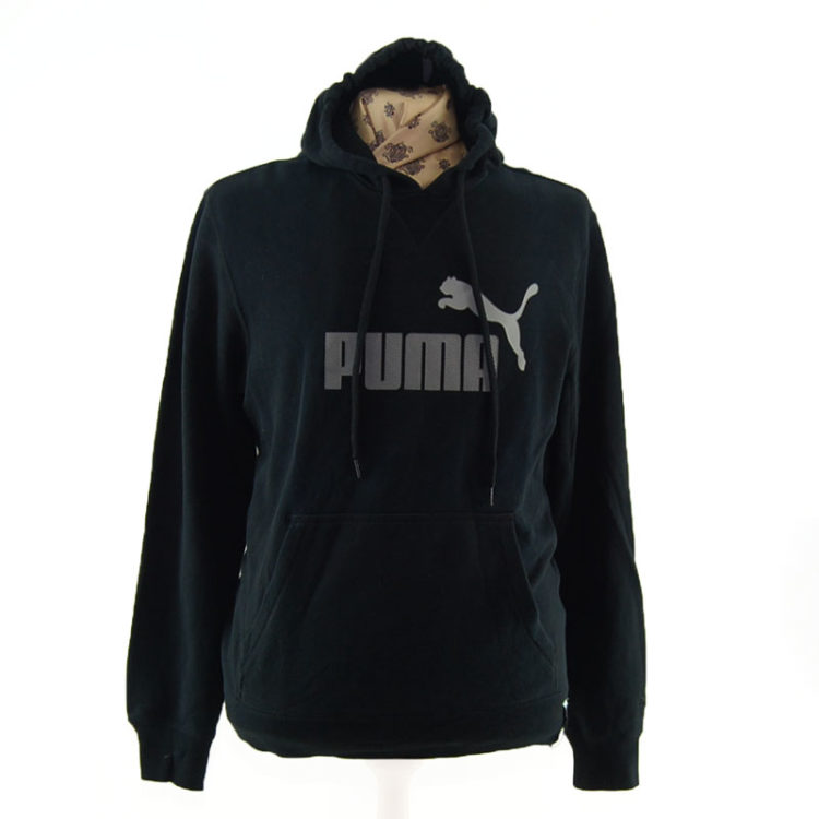 Black And Grey Puma Pullover Hoodie