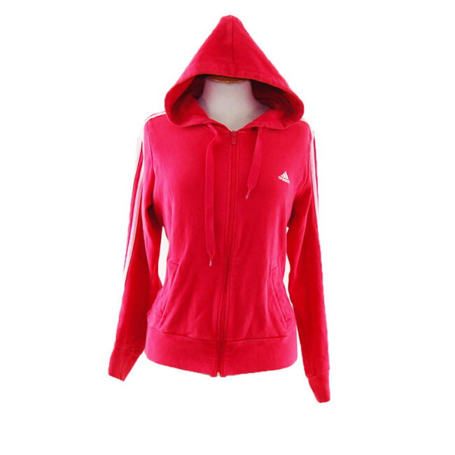 Oversized Pink Zipper Hoodie