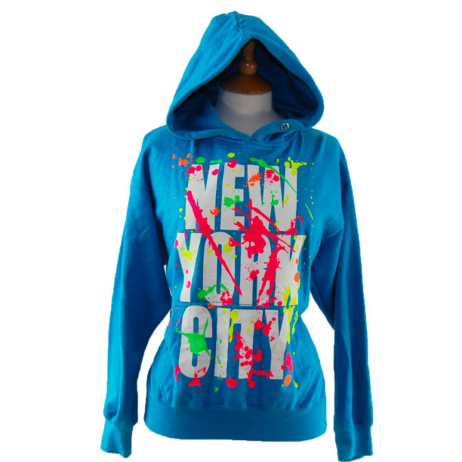 Turquoise New York Tourist Hoodie