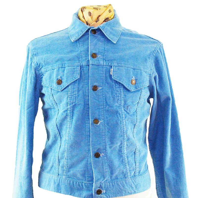 Blue Corduroy Levis Jacket - S - Blue 17 Vintage Clothing