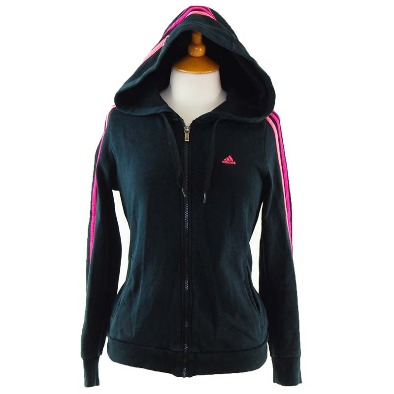 adidas pink and black hoodie