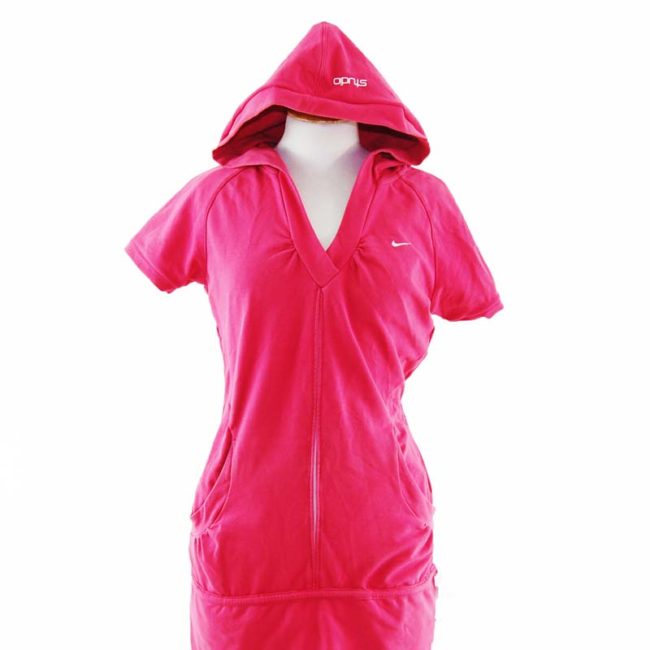 close up of Pink Nike Fit Dry Yoga Dress