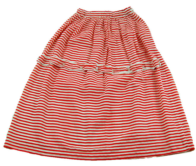 70s Candy Stripe A-Line Skirt